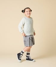KJLLA41039 a.v.v KIDS(アー・ヴェ・ヴェ) [120-160]コーデュロイカーゴキュロット ライトブルー