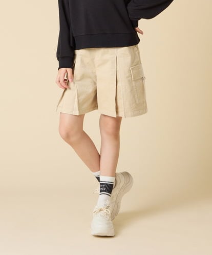 KJLLA41039 a.v.v KIDS [120-160]コーデュロイカーゴキュロット