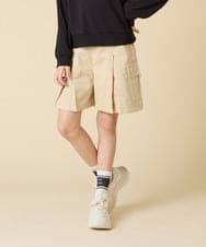 KJLLA41039 a.v.v KIDS(アー・ヴェ・ヴェ) [120-160]コーデュロイカーゴキュロット ベージュ