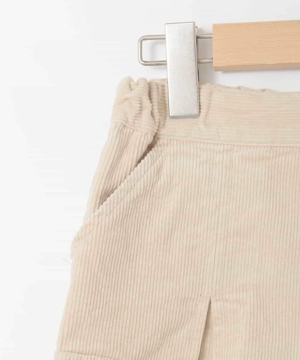 KJLLA41039 a.v.v KIDS(アー・ヴェ・ヴェ) [120-160]コーデュロイカーゴキュロット ベージュ