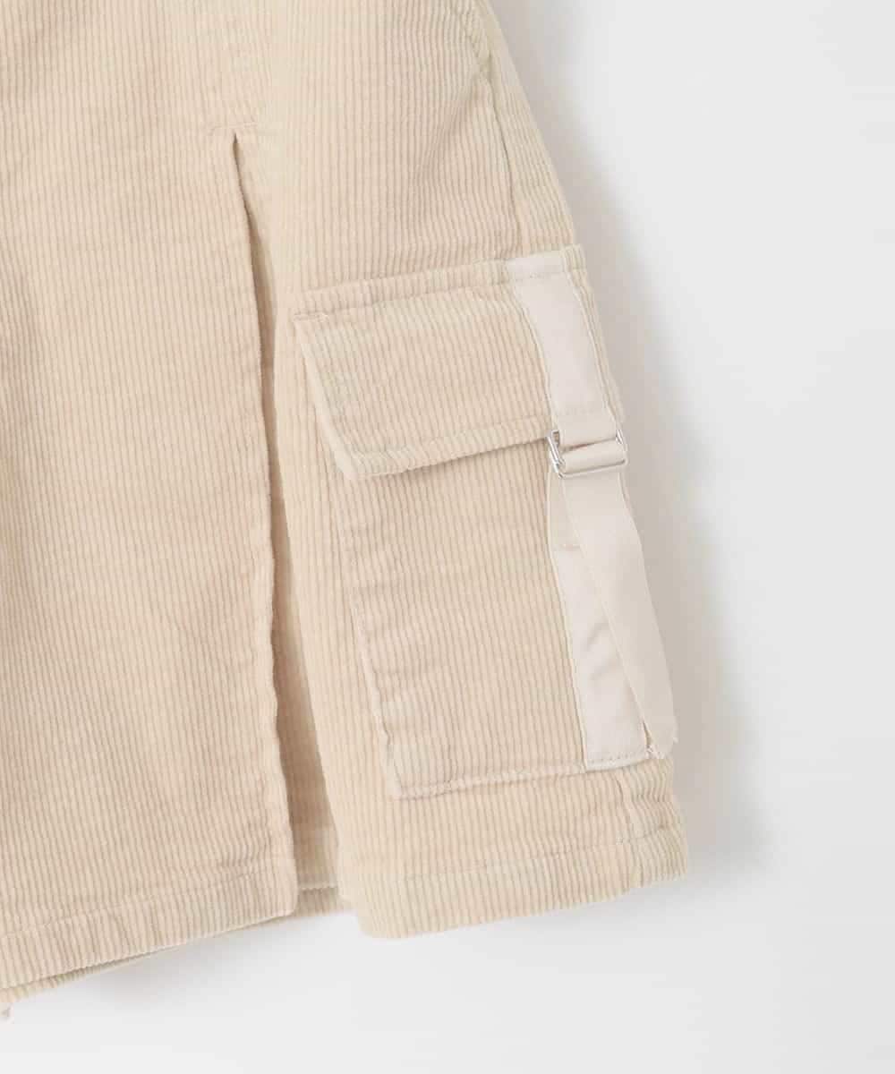 KJLLA41039 a.v.v KIDS(アー・ヴェ・ヴェ) [120-160]コーデュロイカーゴキュロット ベージュ