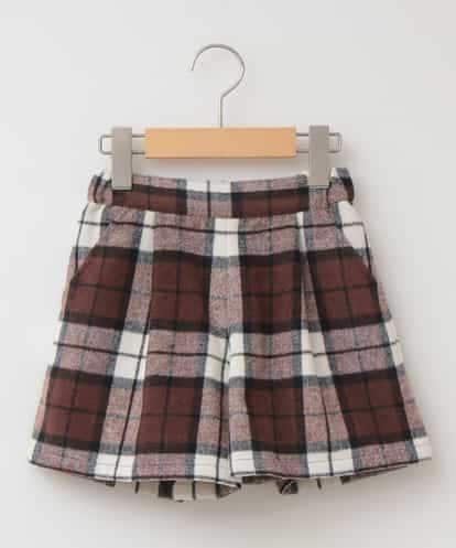 KJLLI10039 a.v.v KIDS [160]シャギーチェックキュロット[WEB限定サイズ]