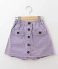 KJLLJ10029 a.v.v KIDS(アー・ヴェ・ヴェ) [100-130]コーデュロイワークラップパンツ[WEB限定サイズ] ラベンダー