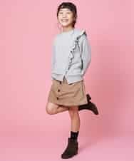 KJLLJ10029 a.v.v KIDS(アー・ヴェ・ヴェ) [100-130]コーデュロイワークラップパンツ[WEB限定サイズ] ラベンダー