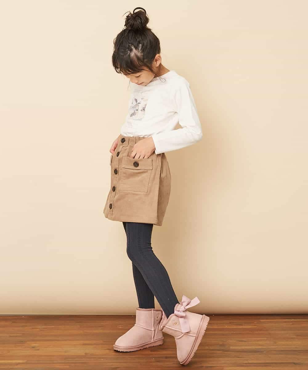 KJLLJ10029 a.v.v KIDS(アー・ヴェ・ヴェ) [100-130]コーデュロイワークラップパンツ[WEB限定サイズ] ラベンダー