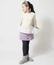 KJLLJ10029 a.v.v KIDS(アー・ヴェ・ヴェ) [100-130]コーデュロイワークラップパンツ[WEB限定サイズ] ラベンダー
