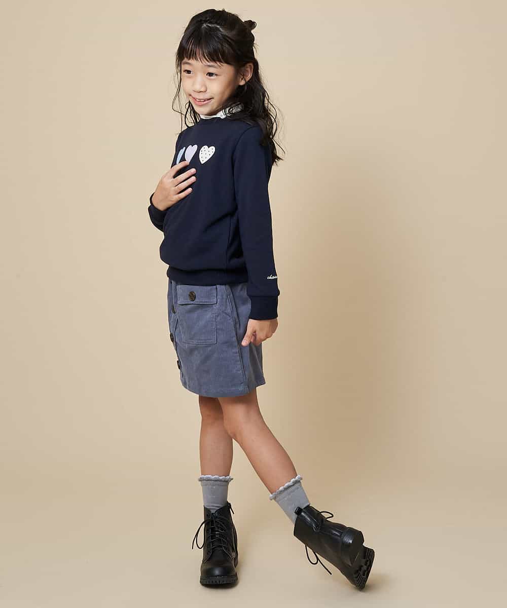 KJLLJ10029 a.v.v KIDS(アー・ヴェ・ヴェ) [100-130]コーデュロイワークラップパンツ[WEB限定サイズ] ラベンダー