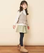 KJLLJ27029 a.v.v KIDS(アー・ヴェ・ヴェ) [100-130]ペーパーバックキュロットパンツ[WEB限定サイズ] ミント