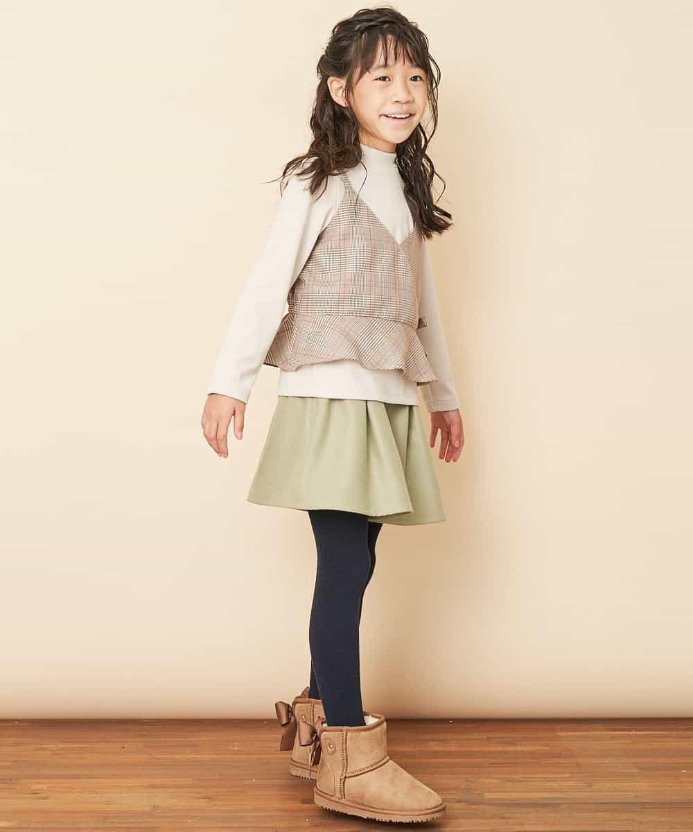 KJLLJ27029 a.v.v KIDS(アー・ヴェ・ヴェ) [100-130]ペーパーバックキュロットパンツ[WEB限定サイズ] ミント
