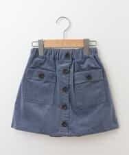 KJLLK10034 a.v.v KIDS(アー・ヴェ・ヴェ) [140-150]コーデュロイワークラップパンツ ブルー