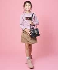 KJLLK10034 a.v.v KIDS(アー・ヴェ・ヴェ) [140-150]コーデュロイワークラップパンツ ラベンダー
