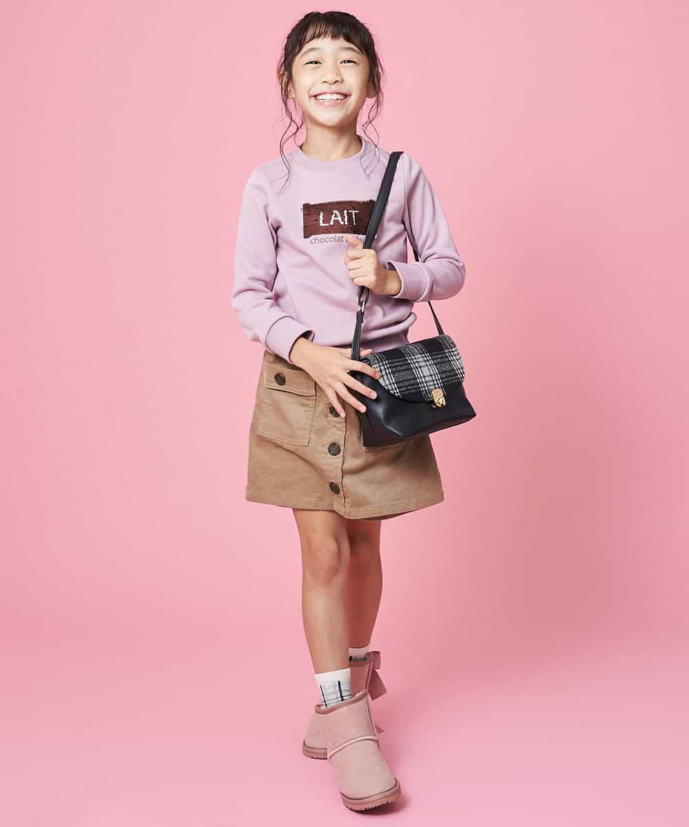 KJLLK10034 a.v.v KIDS(アー・ヴェ・ヴェ) [140-150]コーデュロイワークラップパンツ ラベンダー