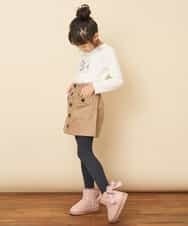 KJLLK10034 a.v.v KIDS(アー・ヴェ・ヴェ) [140-150]コーデュロイワークラップパンツ ラベンダー