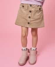 KJLLK10034 a.v.v KIDS(アー・ヴェ・ヴェ) [140-150]コーデュロイワークラップパンツ ベージュ