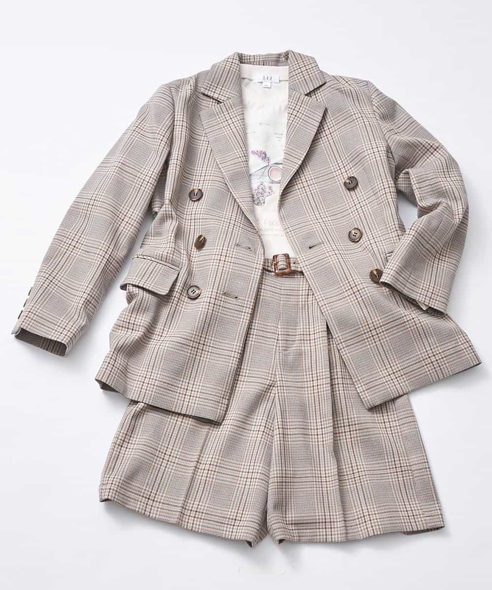 140-150]【セットアップ対応】キュロットパンツ(ハーフ・ショート丈