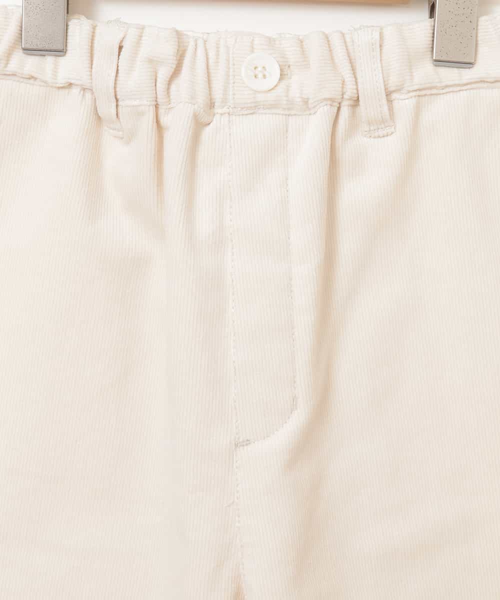 KJLLK25034 a.v.v KIDS(アー・ヴェ・ヴェ) [140-150]ストレッチコールテーパードパンツ アイボリー