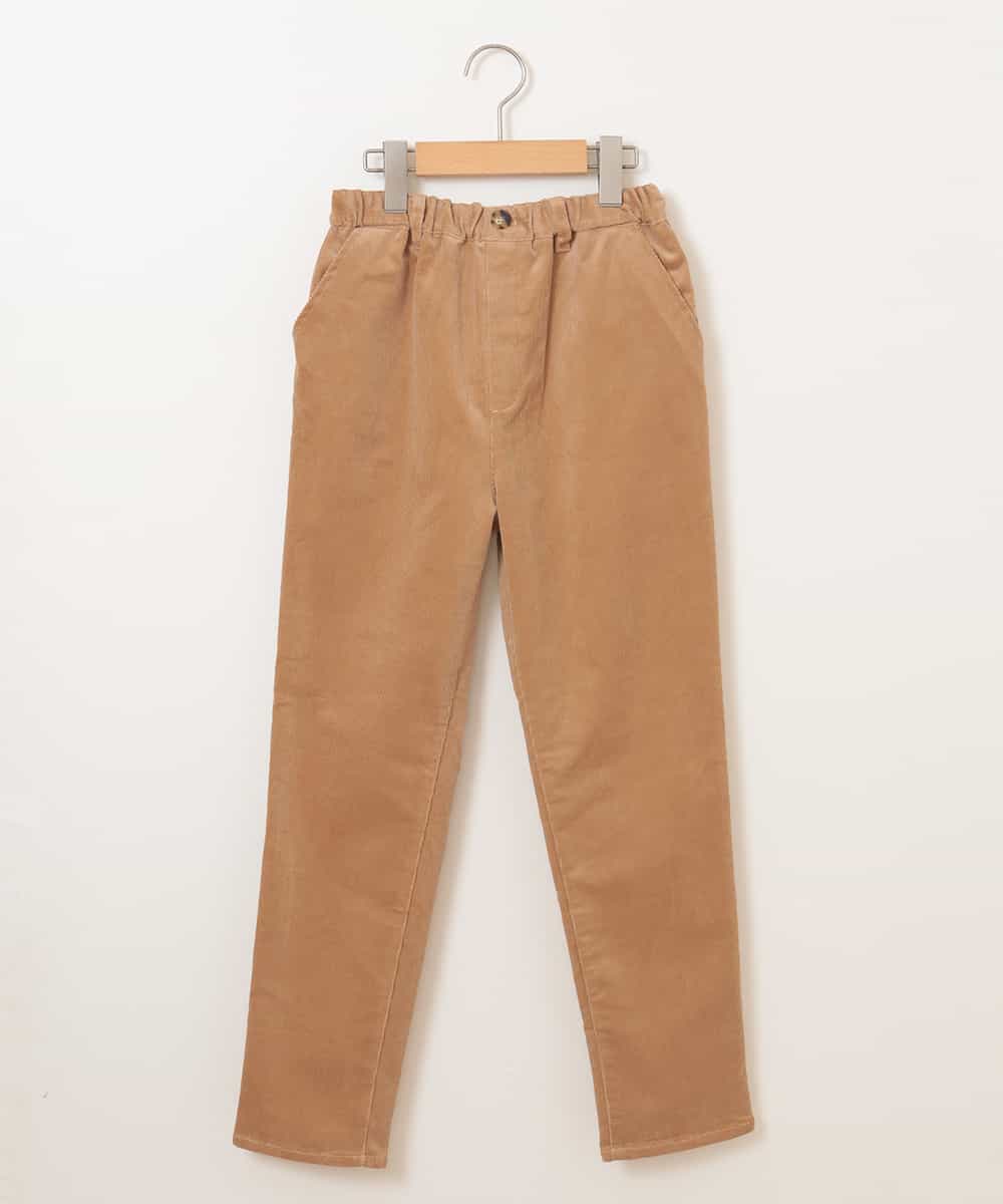 KJLLK25034 a.v.v KIDS(アー・ヴェ・ヴェ) [140-150]ストレッチコールテーパードパンツ ベージュ