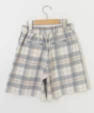 KJLLM61029 a.v.v KIDS(アー・ヴェ・ヴェ) [100-130]シャギーチェックショートパンツ ベージュ