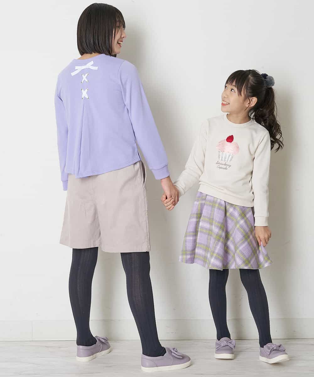KJLLO60039 a.v.v KIDS(アー・ヴェ・ヴェ) [160]フロントボタンコーデュロイスカパン ベージュ