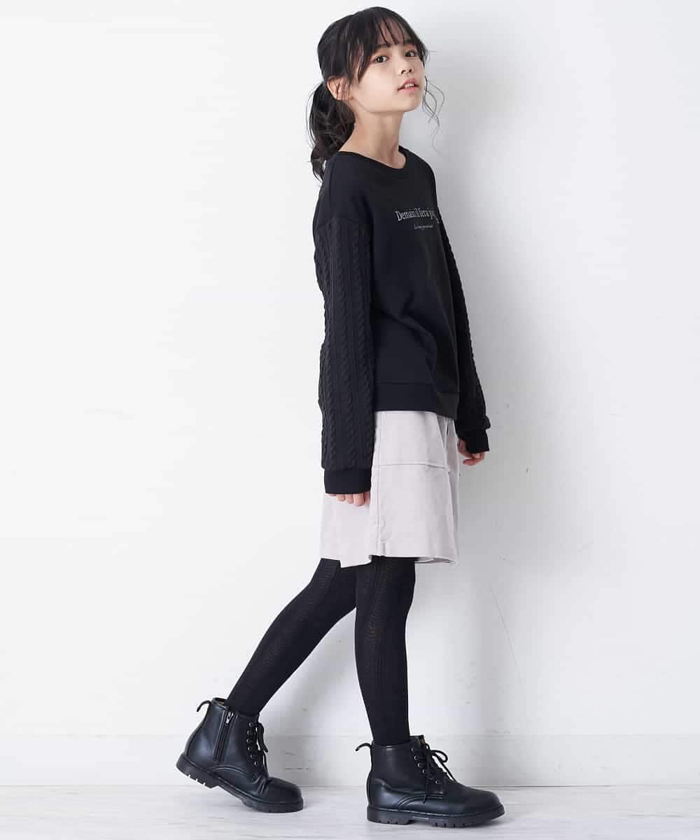 KJLLO60039 a.v.v KIDS(アー・ヴェ・ヴェ) [160]フロントボタンコーデュロイスカパン ベージュ