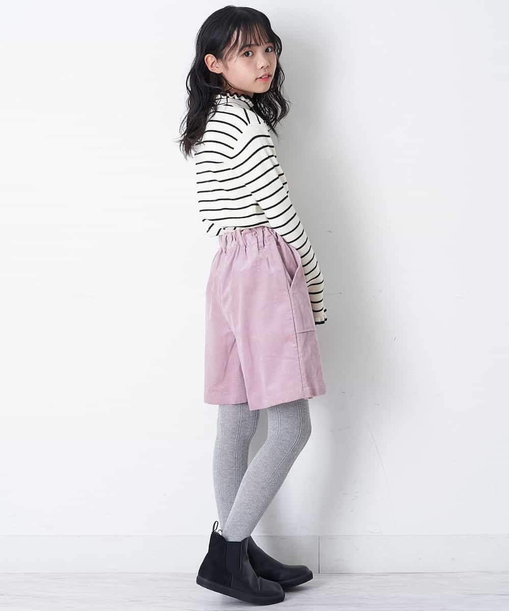KJLLO60039 a.v.v KIDS(アー・ヴェ・ヴェ) [160]フロントボタンコーデュロイスカパン ベージュ