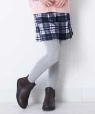 KJLLO61039 a.v.v KIDS(アー・ヴェ・ヴェ) [160]シャギーチェックショートパンツ ネイビー