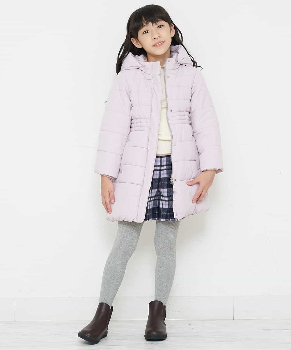 KJLLO61039 a.v.v KIDS(アー・ヴェ・ヴェ) [160]シャギーチェックショートパンツ ベージュ