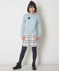 KJLLO61039 a.v.v KIDS(アー・ヴェ・ヴェ) [160]シャギーチェックショートパンツ ベージュ