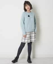 KJLLO61039 a.v.v KIDS(アー・ヴェ・ヴェ) [160]シャギーチェックショートパンツ ベージュ