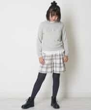 KJLLO61039 a.v.v KIDS(アー・ヴェ・ヴェ) [160]シャギーチェックショートパンツ ベージュ