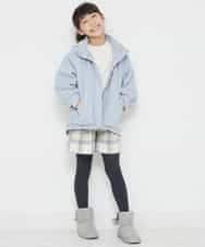 KJLLO61039 a.v.v KIDS(アー・ヴェ・ヴェ) [160]シャギーチェックショートパンツ ベージュ