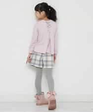 KJLLO61039 a.v.v KIDS(アー・ヴェ・ヴェ) [160]シャギーチェックショートパンツ ベージュ
