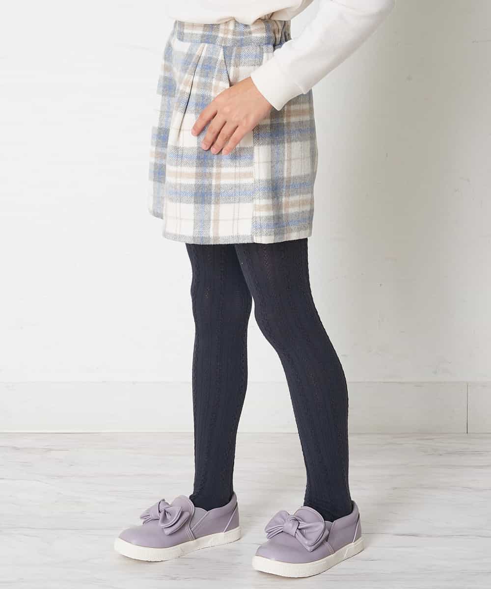 KJLLO61039 a.v.v KIDS(アー・ヴェ・ヴェ) [160]シャギーチェックショートパンツ ベージュ