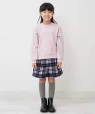 KJLLO61039 a.v.v KIDS(アー・ヴェ・ヴェ) [160]シャギーチェックショートパンツ ベージュ
