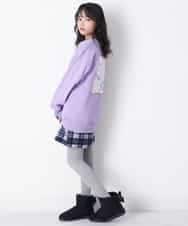 KJLLO61039 a.v.v KIDS(アー・ヴェ・ヴェ) [160]シャギーチェックショートパンツ ベージュ