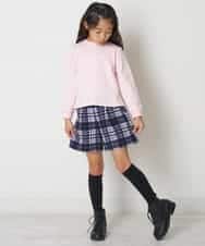 KJLLO61039 a.v.v KIDS(アー・ヴェ・ヴェ) [160]シャギーチェックショートパンツ ベージュ