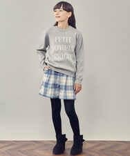 KJLLP60029 a.v.v KIDS(アー・ヴェ・ヴェ) [100-130]シャギーチェックショートパンツ ライトブルー