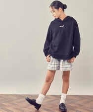 KJLLQ60034 a.v.v KIDS(アー・ヴェ・ヴェ) [140-150]シャギーチェックショートパンツ ベージュ