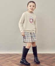 KJLLR60039 a.v.v KIDS(アー・ヴェ・ヴェ) [160]シャギーチェックショートパンツ ネイビー