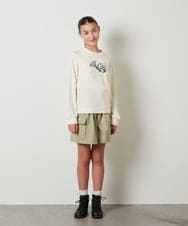 KJLLS60029 a.v.v KIDS(アー・ヴェ・ヴェ) [100-130]カーゴポケットキュロット カーキ