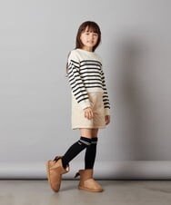 KJLLS61029 a.v.v KIDS(アー・ヴェ・ヴェ) [100-130]ベロアキルティングショートパンツ ブラック