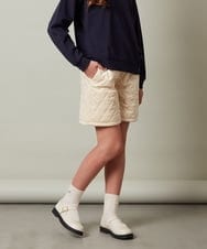KJLLS61029 a.v.v KIDS(アー・ヴェ・ヴェ) [100-130]ベロアキルティングショートパンツ ブラック