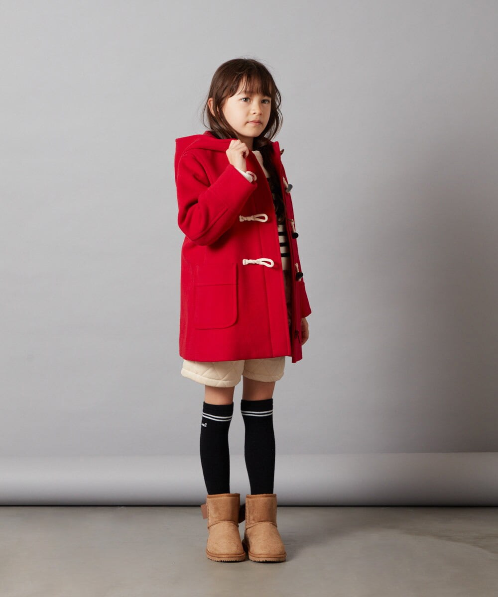 KJLLS61029 a.v.v KIDS(アー・ヴェ・ヴェ) [100-130]ベロアキルティングショートパンツ ブラック