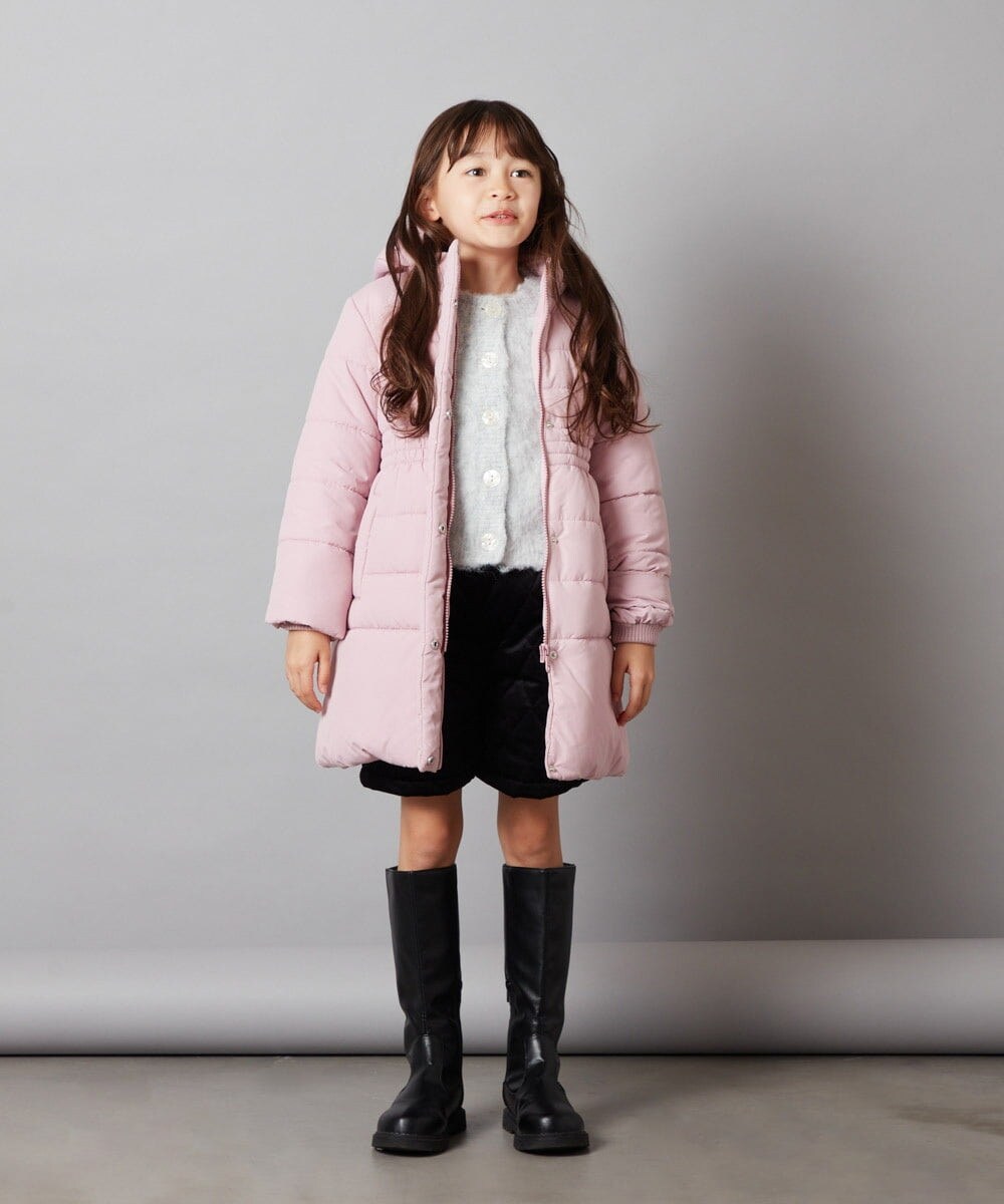KJLLS61029 a.v.v KIDS(アー・ヴェ・ヴェ) [100-130]ベロアキルティングショートパンツ ブラック