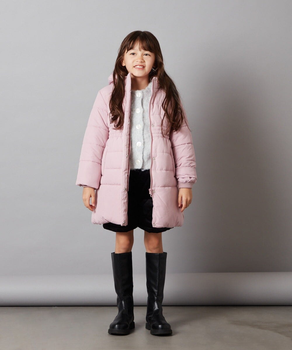 KJLLS61029 a.v.v KIDS(アー・ヴェ・ヴェ) [100-130]ベロアキルティングショートパンツ ブラック