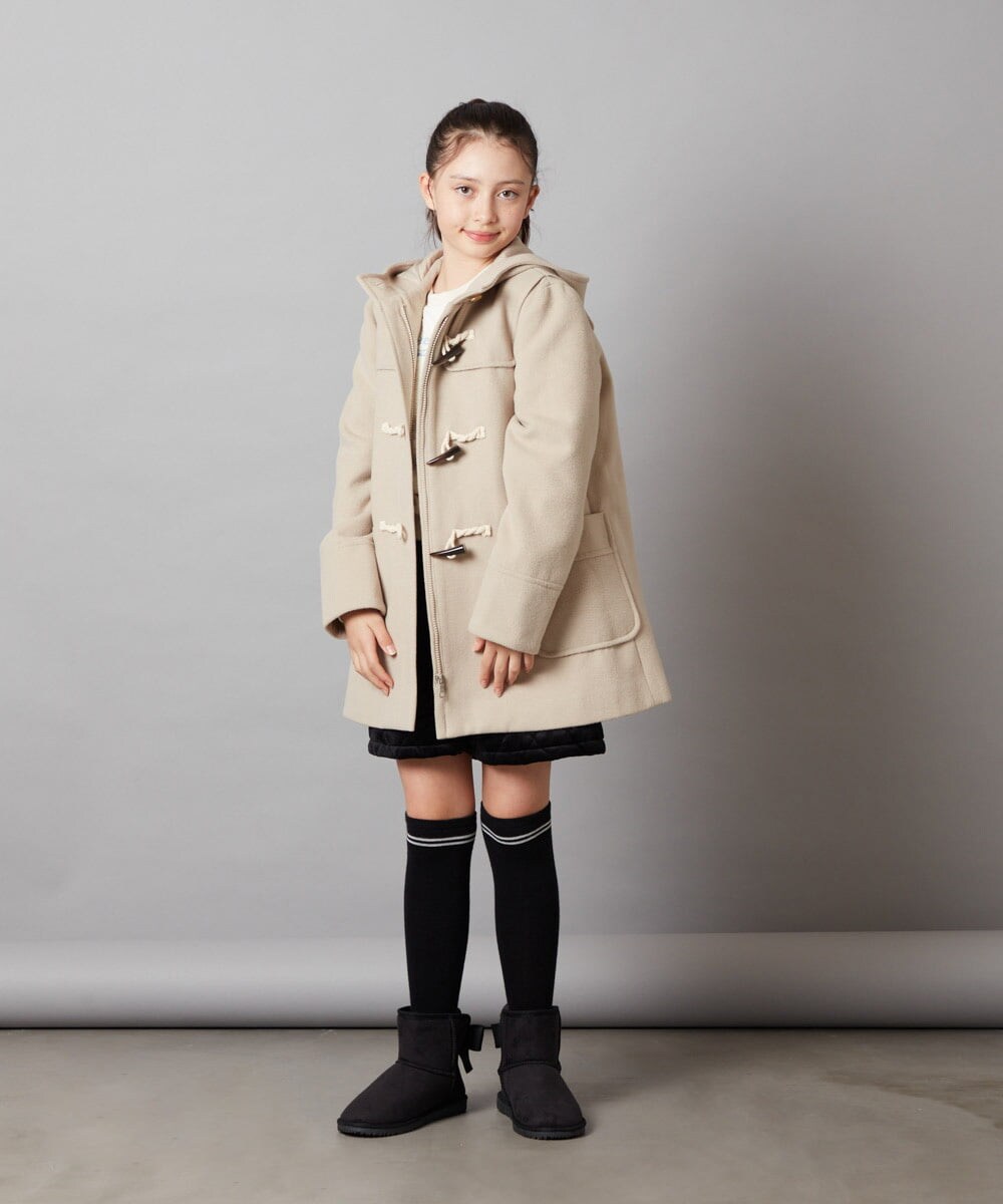 KJLLS61029 a.v.v KIDS(アー・ヴェ・ヴェ) [100-130]ベロアキルティングショートパンツ ブラック