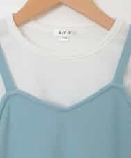 KJNFG10039 a.v.v KIDS(アー・ヴェ・ヴェ) [100-130]ロングジャンパースカートセット[WEB限定サイズ] ライトブルー