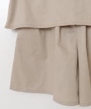 KJNFS40049 a.v.v KIDS(アー・ヴェ・ヴェ) [100-130]【2点セット】ドッキングトップス＆キュロット ベージュ