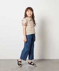KJNGS02049 a.v.v KIDS(アー・ヴェ・ヴェ) [110-130]【2点セット】トップス＆スカパン ベージュ