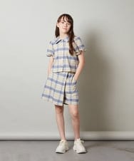 KJNGS02049 a.v.v KIDS(アー・ヴェ・ヴェ) [110-130]【2点セット】トップス＆スカパン ベージュ